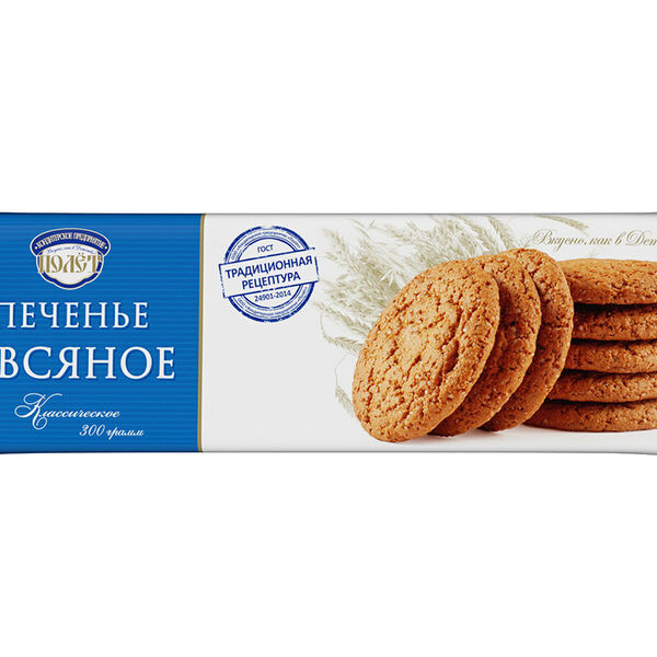 Печенье КП Полёт Классическое овсяное 300 г