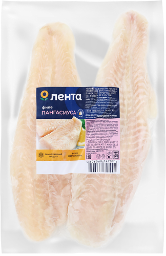 Пангасиус Лента замороженный филе 500 г