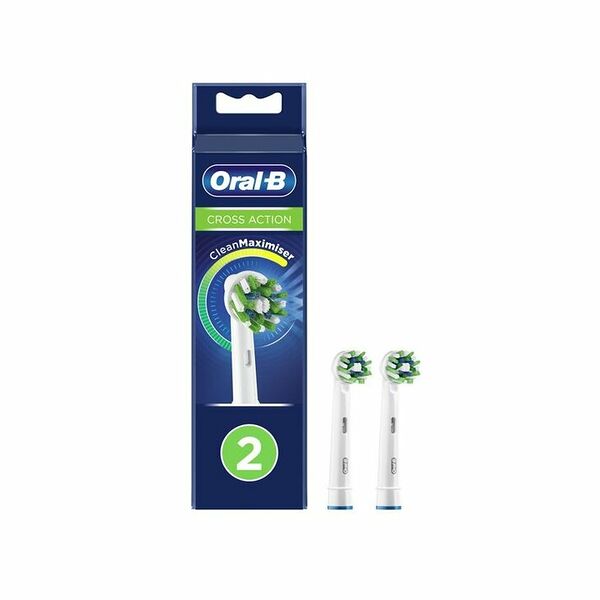 Насадка для зубных щеток Oral-B Cross Action CleanMaximiser White 2 шт