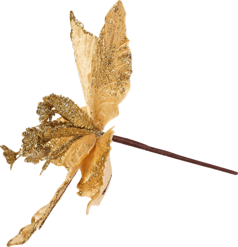 

Ветка декоративная Homeclub Пуансеттия цвет в ассортименте 11 см