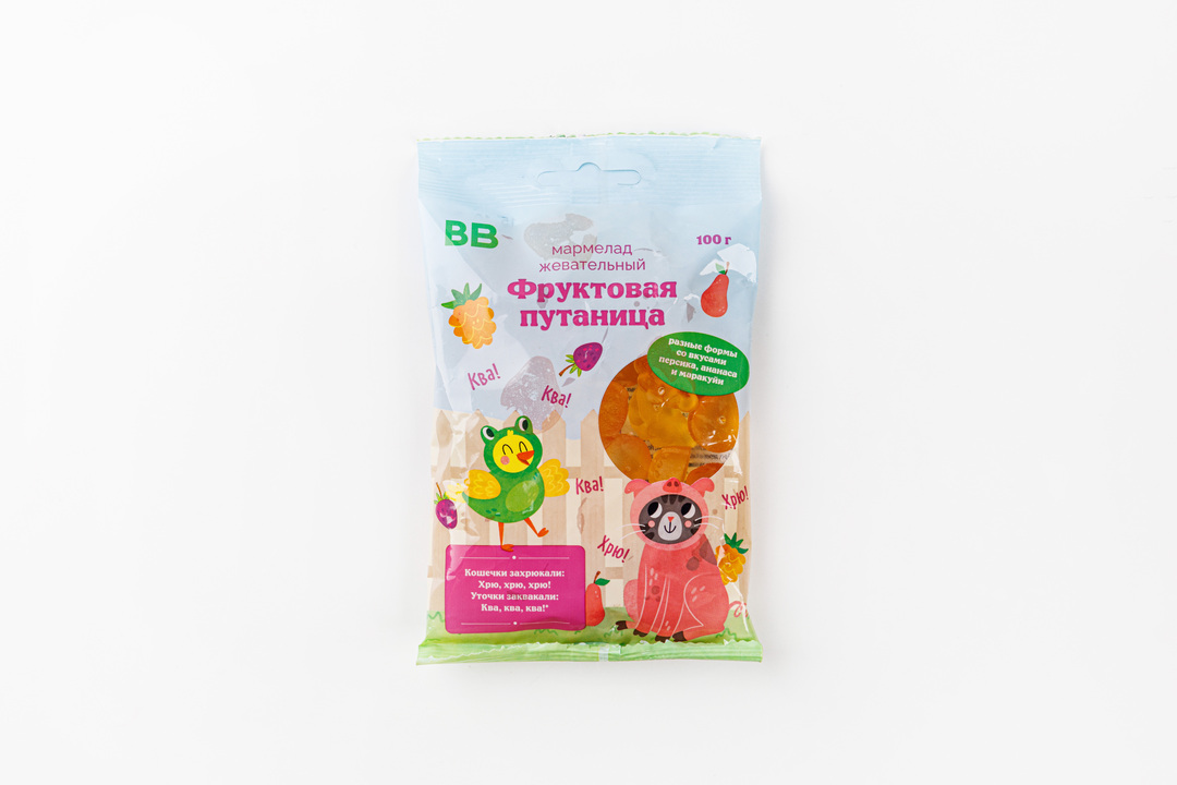 

Мармелад жевательный "Фруктовая путаница" 100 г