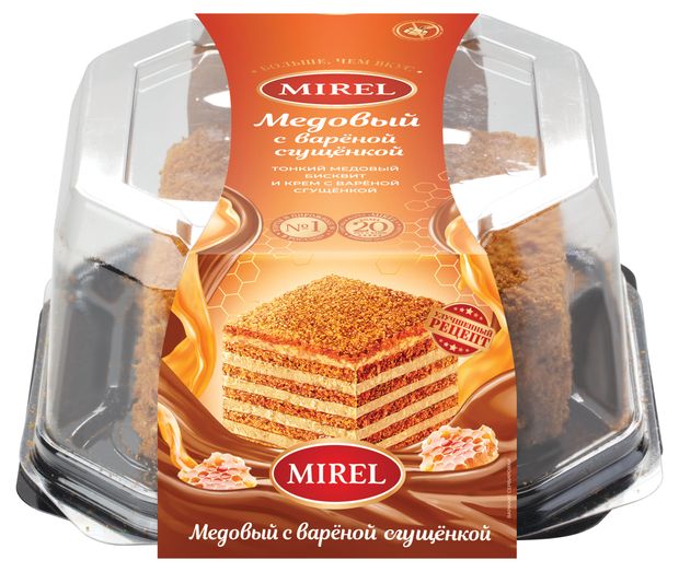 

Торт Mirel Медовый с вареной сгущенкой 500 г