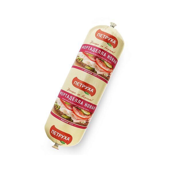 Колбаса вар Мортаделла новая в/с охл вес г/я Юнимит