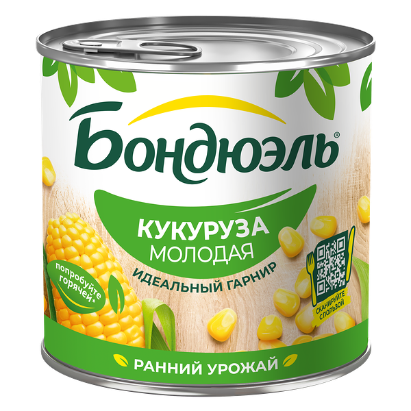 Кукуруза консервированная Bonduelle, молодая, 340 г