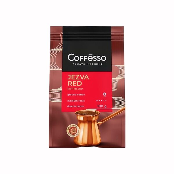 Кофе Coffesso Jezva Red молотый жареный для турки 100г
