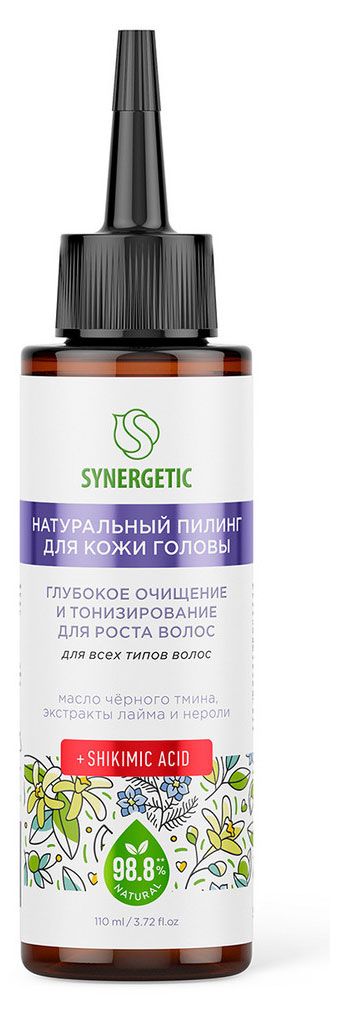 

Натуральный пилинг для кожи головы Synergetic Глубокое Очищение и Тонизирование 110 мл