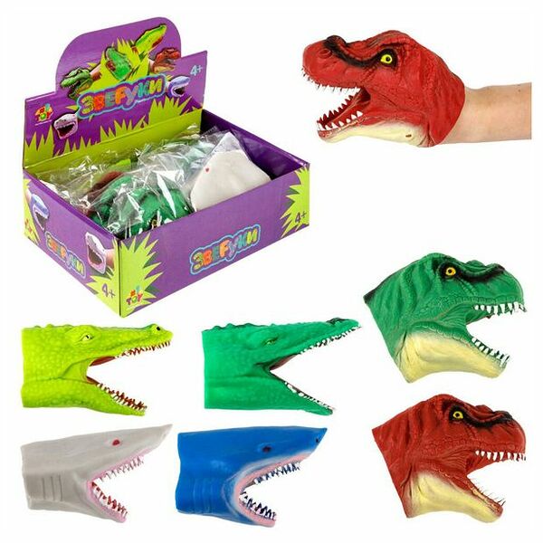 Игрушка на руку 1Toy Зверуки в ассортименте 1 шт