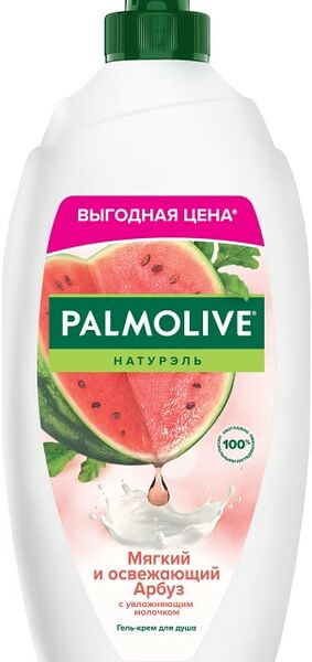 Гель-крем для душа Palmolive Натурэль Мягкий и Освежающий Арбуз с увлажняющим молочком 750мл