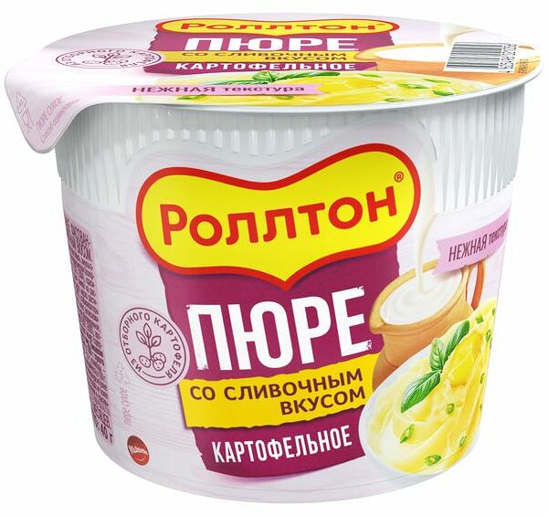 Пюре картофельное быстрого приготовления Роллтон со Сливочным вкусом 40 г