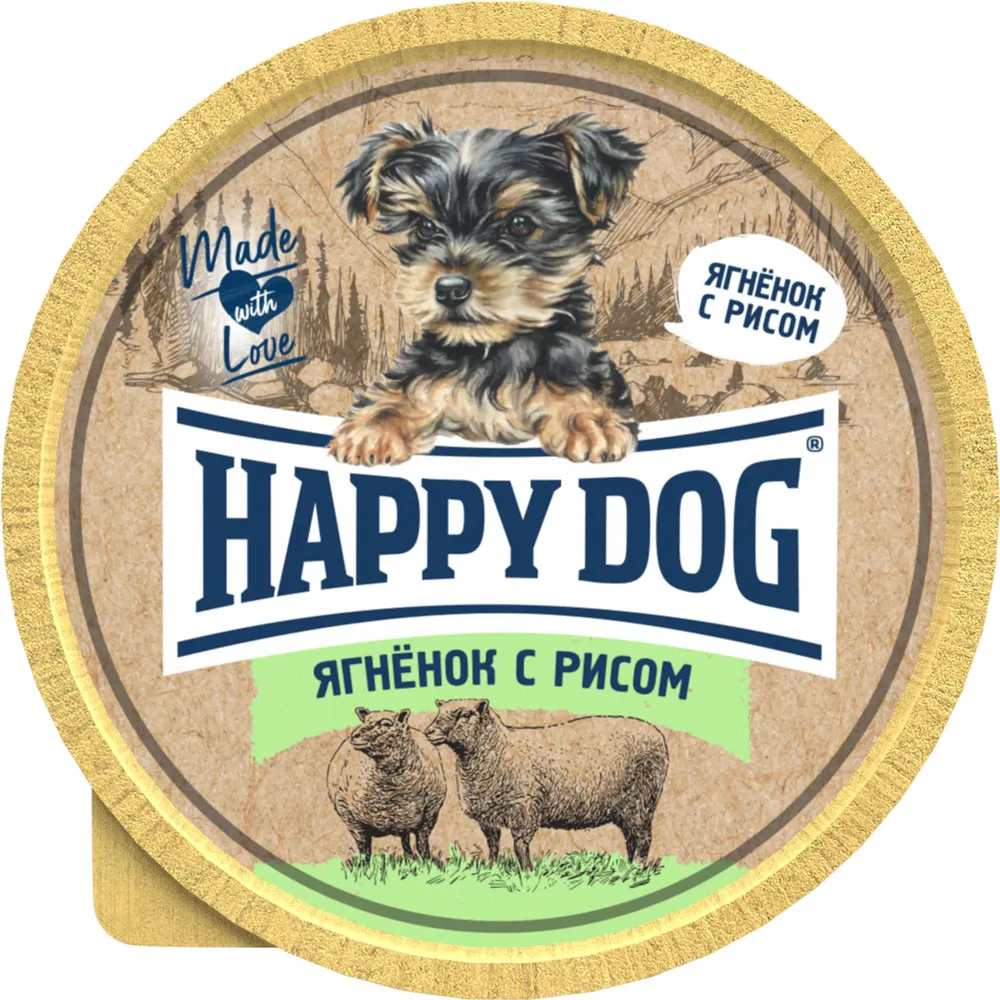 

Корм для собак Happy Dog NaturLine Ягнёнок с рисом 125 г