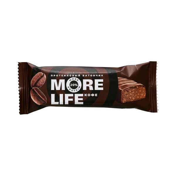 Батончик протеиновый MoreLife с кофе 40г