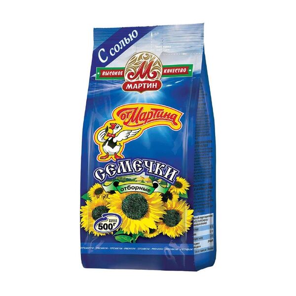 Семечки от Мартина подсолнечника отборные с морской солью, 500г