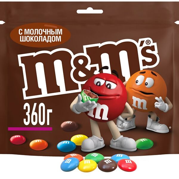 Драже M&Ms с молочным шоколадом 360г