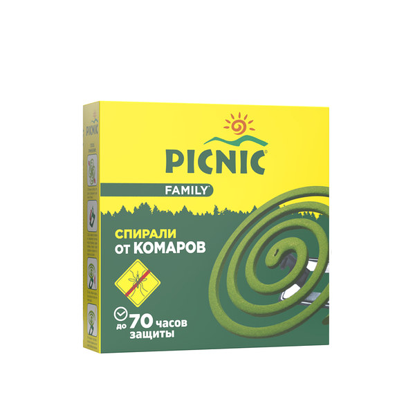 Спирали от комаров Picnic Family, 10 шт  