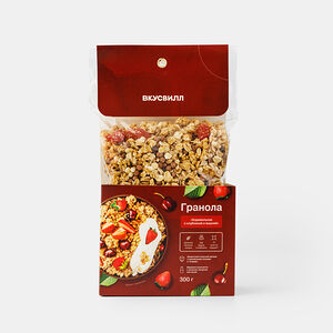Гранола "Карамельная с клубникой и вишней"