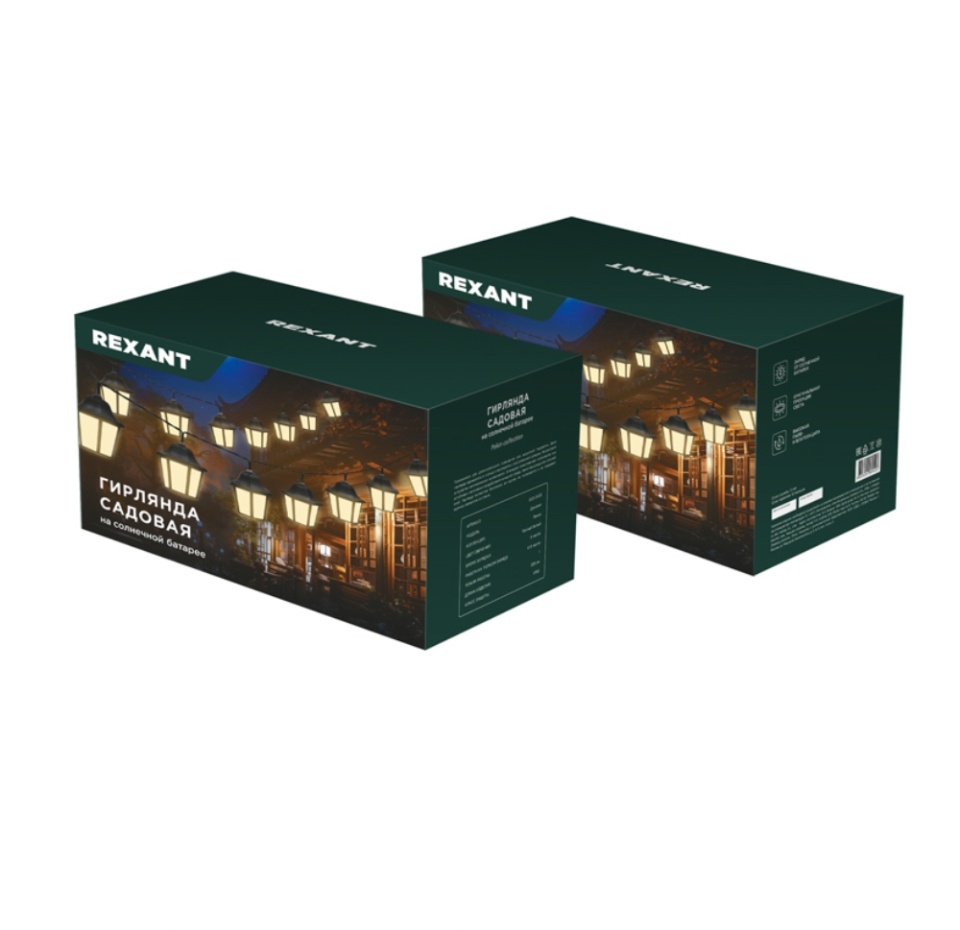 

Гирлянда садовая Rexant Дэнлонг со встроенным аккумулятором коллекция Пекин 3000К, 1 шт