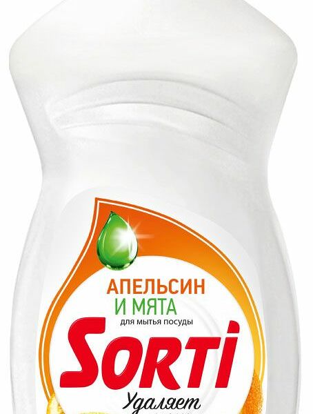 Средство для мытья посуды Sorti Апельсин и мята, 450 мл