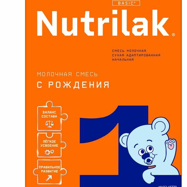 Смесь молочная сухая Nutrilak 1 адаптированная 0-6 месяцев 600 г