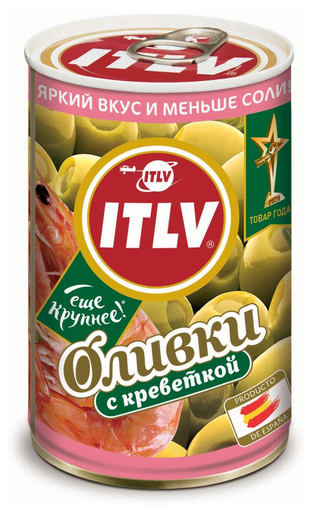 

Оливки ITLV с креветками 300 г