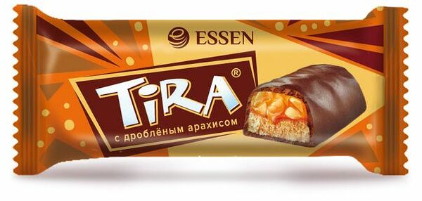Десерт TIRA MINI глазированный с дробленым арахисом вес