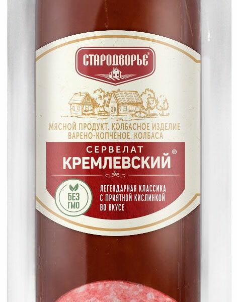 Колбаса варено-копченая Стародворье сервелат Кремлевский, 350 г