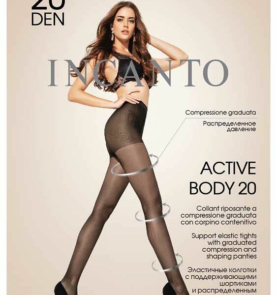 Колготки Incanto Active Body 20 Den Nero 5 размер 20 den