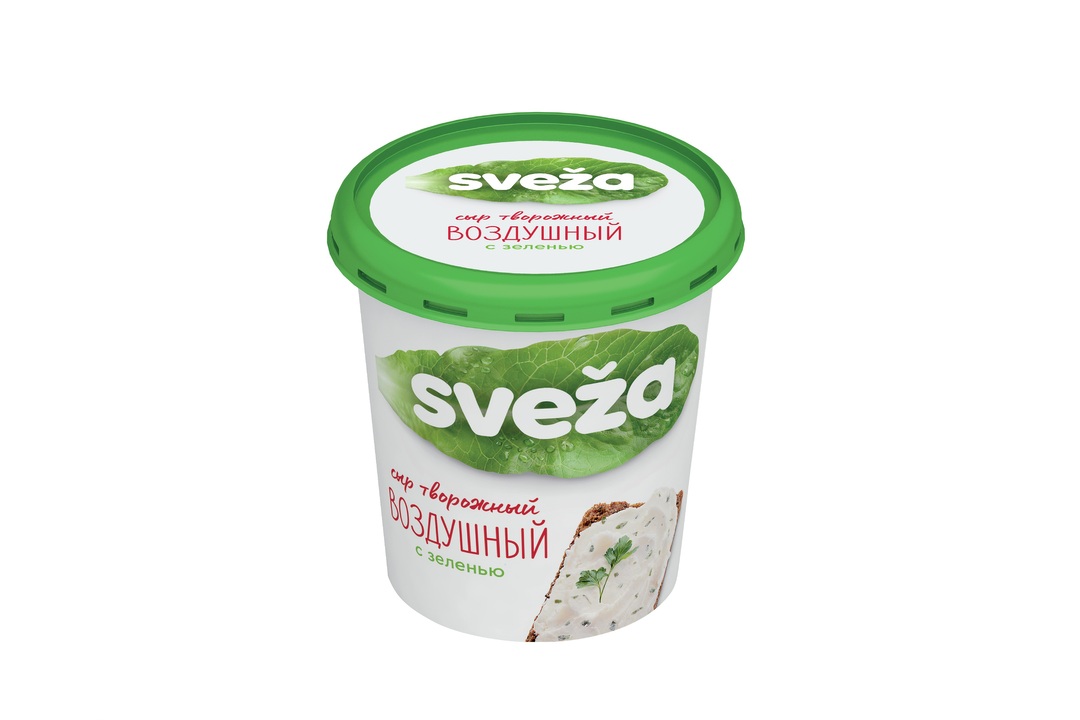 

Сыр творожный Sveza Воздушный с зеленью 60% БЗМЖ 150 г
