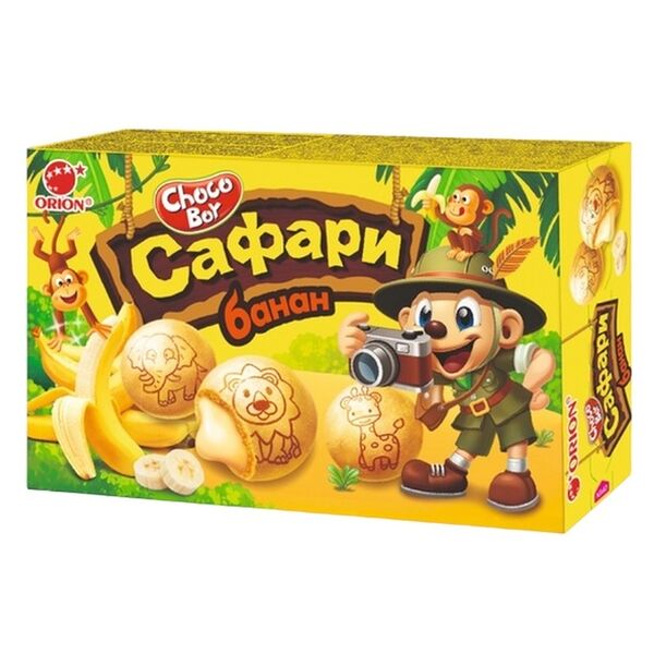 Печенье Choco Boy Сафари банан 42г