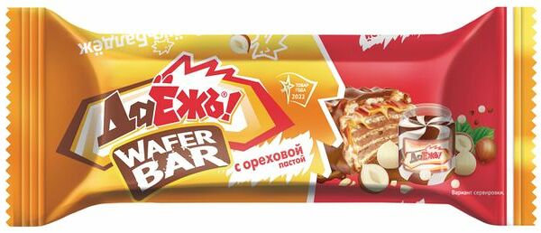 Конфета ДаЁжъ! Wafer Bar с ореховой пастой 40 г