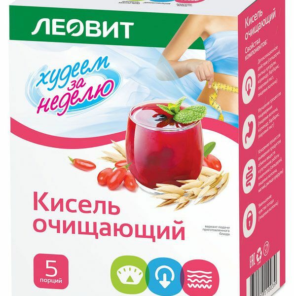 Кисель Леовит очищающий 20 г 5 шт