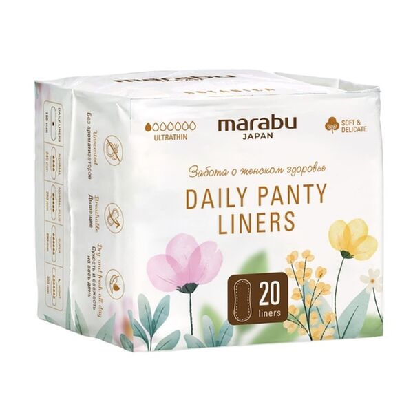 Прокладки ежедневные Marabu Ультратонкие (155 мм) 20 шт