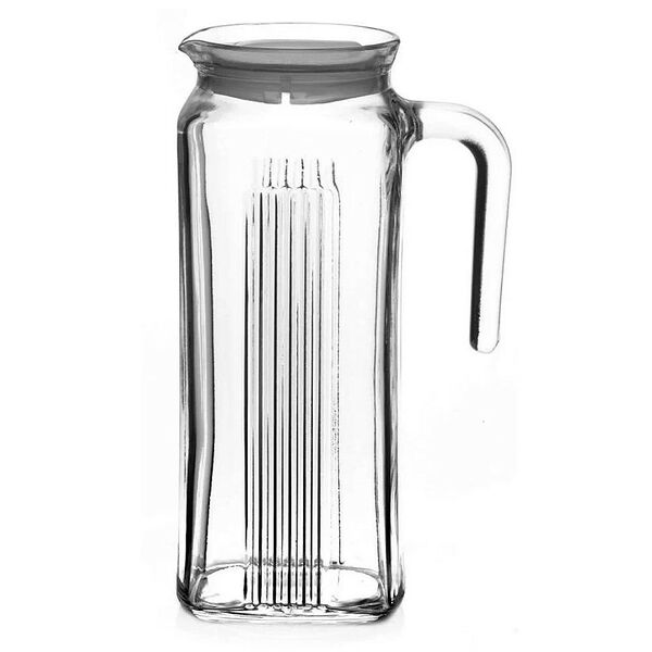 Кувшин с белой крышкой Frigo F&D, 1 л, стекло