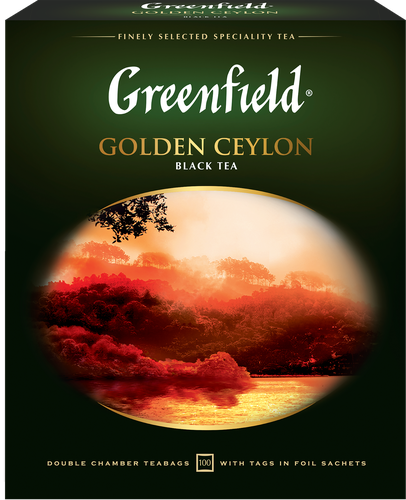 

Чай черный Greenfield Golden Ceylon пакетированный 100 пакетиков 200 г