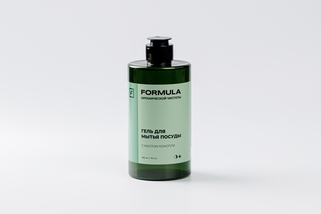 

Гель для мытья посуды Formula с маслом конопли, 460 мл