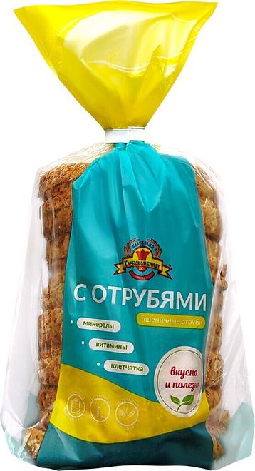 

Хлеб пшеничный Калужский хлебокомбинат с отрубямя нарезка 250 г