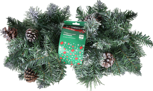 

Гирлянда для ели Homeclub Заснеженная с шишками 240 см