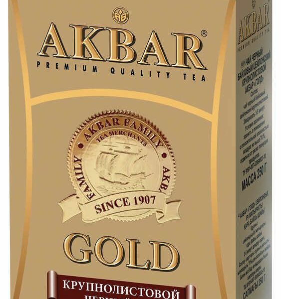 Чай черный Akbar Gold крупнолистовой 250г