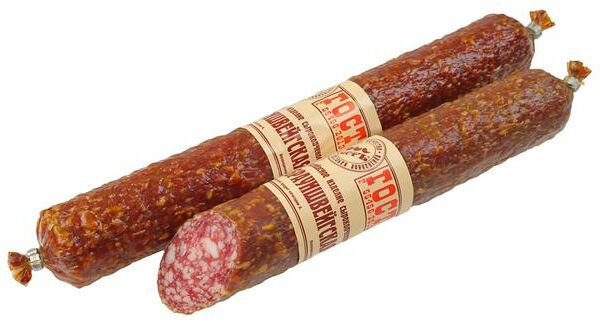 Колбаса ЕСТЪ Брауншвейгская ГОСТ с/к вес 