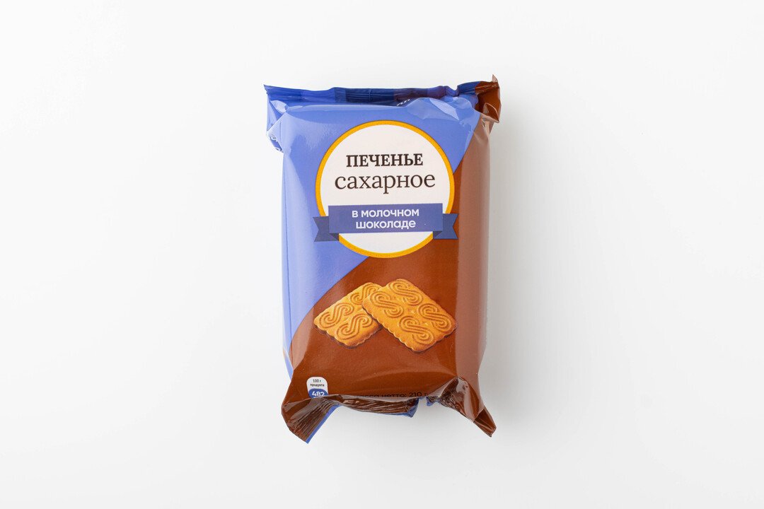 

Печенье сахарное в молочном шоколаде 210 г