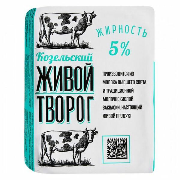 Творог Козельский живой 5%