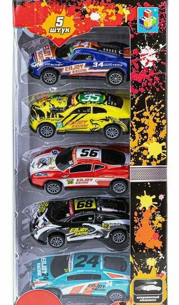 Набор машинок 1Toy Драйв, 5 шт