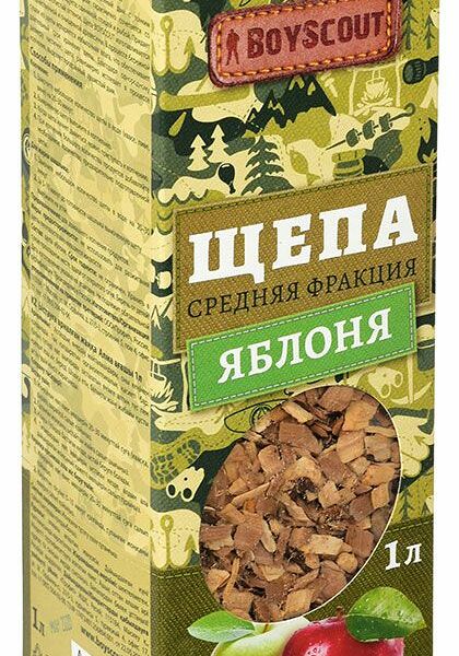 Щепа для копчения Яблоня Boyscout, 1 л, 295 г