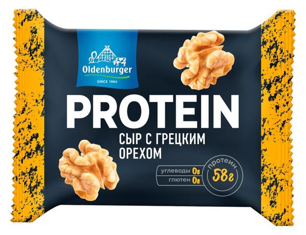

Сыр Oldenburger протеиновый с грецким орехом 30% БЗМЖ 200 г