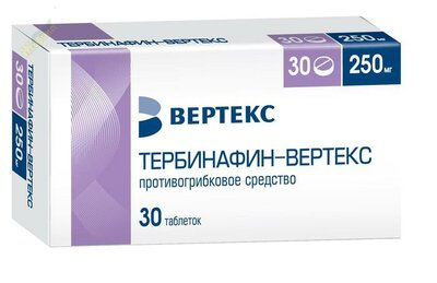 Тербинафин-Вертекс таблетки 250 мг 30 шт.