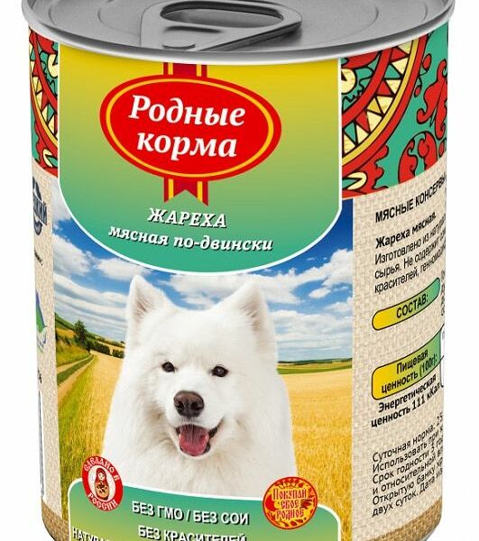 Корм для собак Родные корма Скоблянка мясная по-городецки