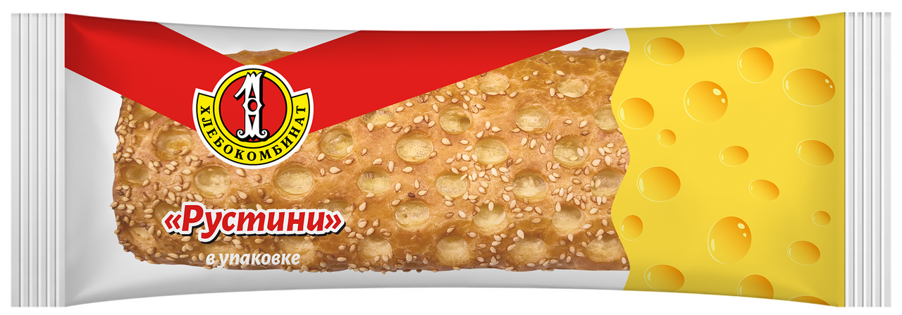 

Слойка Первый хлебокомбинат Рустини с сырной начинкой 120 г