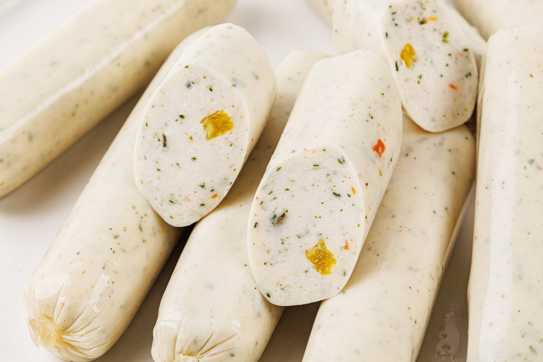 

Сосиски из курицы морковь, тыква и шпинат 250 г