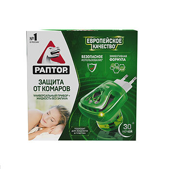 Фумигатор и жидкость от комаров Раптор 30 ночей 24мл