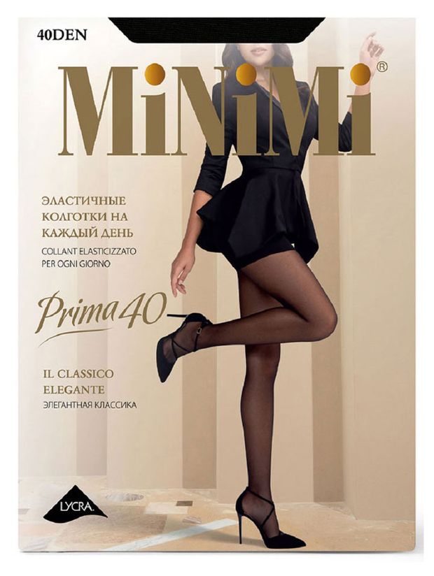 

Колготки женские Minimi Prima чёрные размер 4 40 den