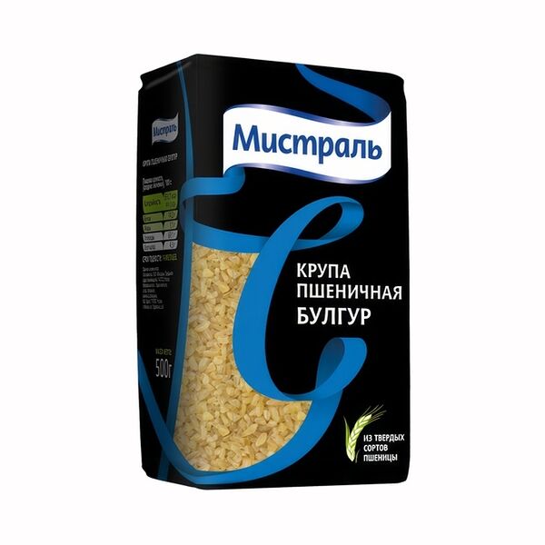Крупа Мистраль пшеничная Булгур, 500 г